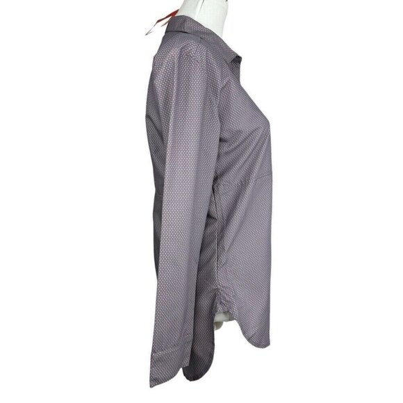 The North Face Women's NWT Purple Sage Dot Stevie Button Down Tunic Top S/C37.25 - Picture 2 of 10